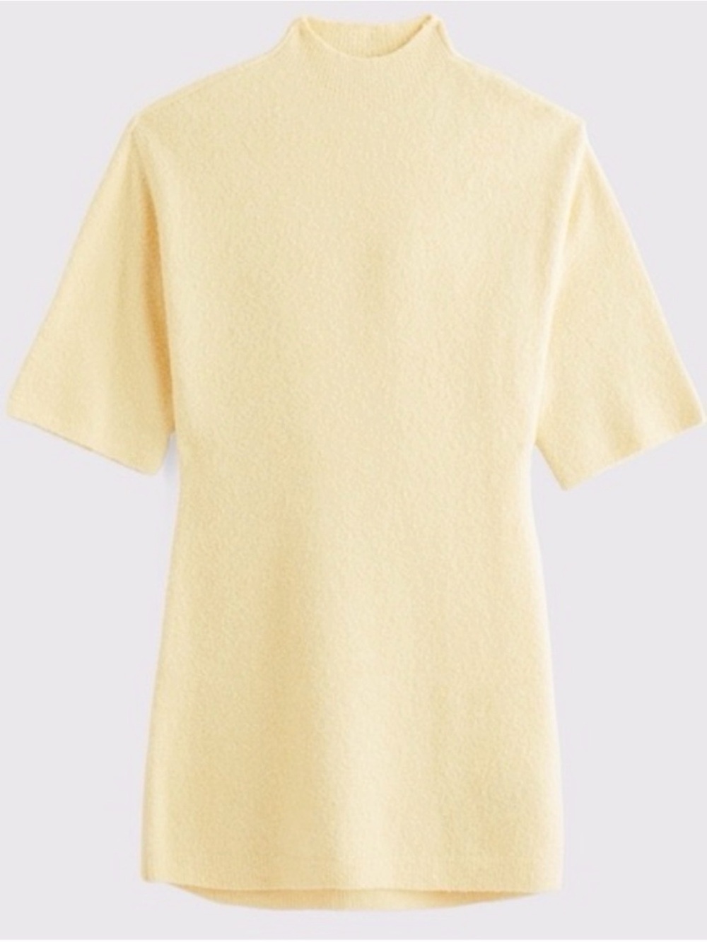 Abercrombie & Fitch Pale Yellow Crewneck Sweater Dress-  NWT